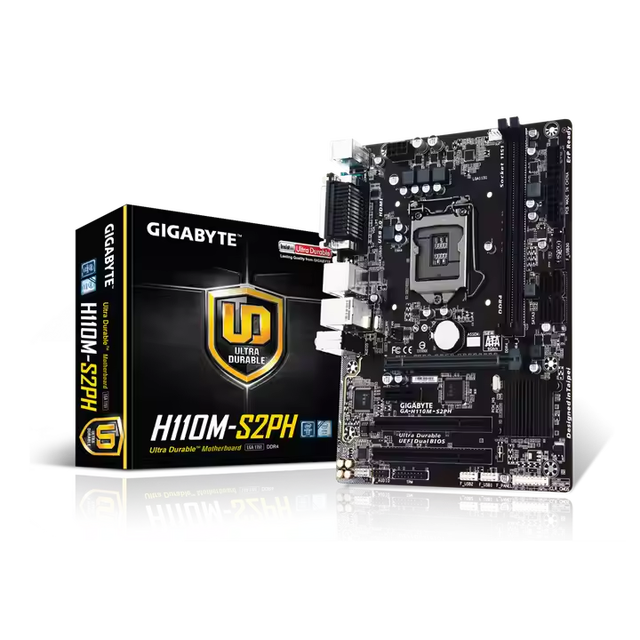 GIGABYTE H110M S2PH,LGA 1151 Socket Dual Channel DDR4 Ram Micro ATX Gaming DDR4 Motherboard H110