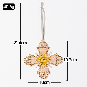Metal cut-out snowflake Christmas <b>tree</b> bauble; Christmas <b>tree</b> decoration; window display ornament - Product Image 5