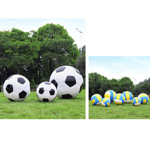Décoration de jardin extérieure, statue de football géante en fibre de verre, sculpture de football en résine personnalisée - Product Image 5