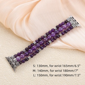 สายรัดข้อมือประดับลูกปัดหินสำหรับ <span class=keywords><strong>Apple</strong></span> <span class=keywords><strong>Watch</strong></span> Band 38 40 41 42 <span class=keywords><strong>44</strong></span> 45 49 มม. สำหรับ Iwatch Ultra 2 <span class=keywords><strong>Se</strong></span> 9 8 7 6 5 Correa - Product Image 6