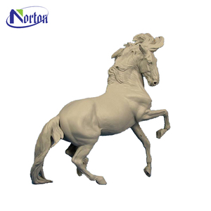 รูปปั้นม้า<span class=keywords><strong>หิน</strong></span>อ่อนแกะสลักหินสีขาวสำหรับตกแต่งสวนในบ้านตามสั่ง - Product Image 5