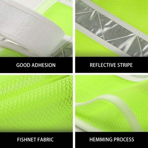 Gilet de sécurité réfléchissant haute visibilité unisexe, logo personnalisable, multi-poches, style respirant pour le trafic et la construction - Product Image 5