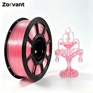 ไส้พลาสติก PLA ใสสีฟ้าคริสตัล ทนความร้อน ขนาด 1.75 มม. น้ำหนัก 1 กก. - Zorvant เงา ผิวเรียบลื่น ไม่ติดขัด สำหรับเครื่องพิมพ์ 3 มิติ - Product Image 3
