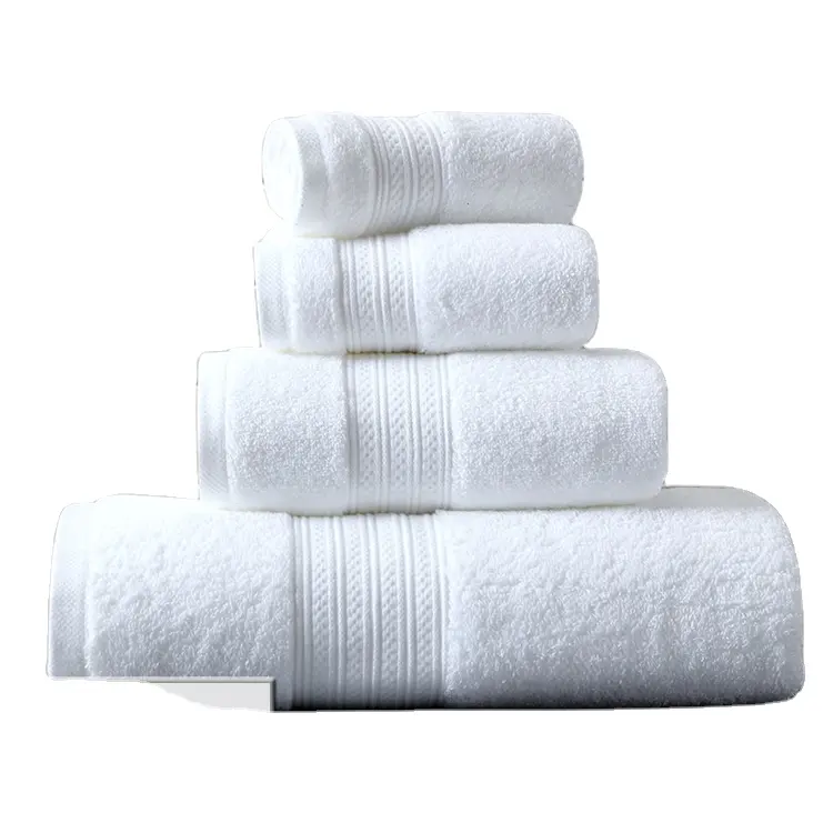SANHOO Luxury Hotel Towel Bath Towels Hotel Quality Pure Cotton White Hand Towels For Bathroom