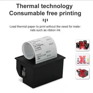 58Mm Mini Ingebed Paneel Thermische Printer Voor Bus,Taxi Printer