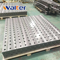 Table de soudage de précision en acier du fabricant, plateforme flexible tridimensionnelle avec dispositif de fixation et pince