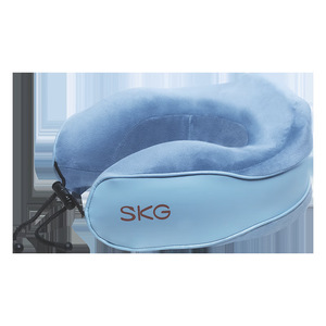 Masseur de cou SKG BP3 bleu clair, rechargeable par USB, coussin chauffant portable, soutien de la colonne cervicale - Product Image 1