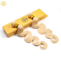 Lots de Cheveux Humains Indiens Bruts 613 Blond Miel Ondulés pour Vente en Gros aux Salons
