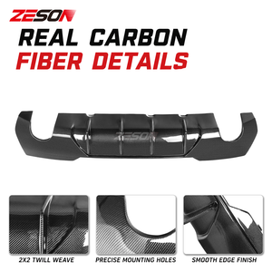 Difusor Trasero Estilo FD de Fibra de Carbono Real para <span class=keywords><strong>BMW</strong></span> Serie 4 G22 G23 430i M440i Coupé Convertible, Parachoques Brillante 2020+ - Product Image 4