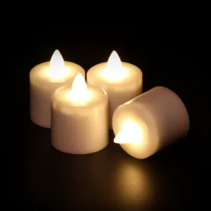 12 velas de candelita LED recargables inductivas inalámbricas para el hogar con temporizador remoto