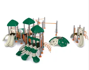 منتج جديد معدات ألعاب رياضية للأطفال مدينة ملاهي للأطفال في الهواء الطلق ألعاب بلاستيكية منزلقة للبيع
