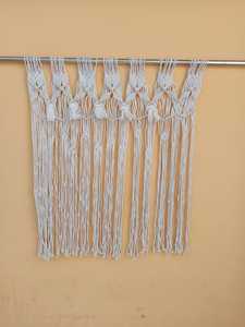 Tapiz de Macramé Boho para Colgar en la Pared, Hecho a Mano con Cuerda de Algodón, Borlas, Decoración para Ventana, Decoración del Hogar para Sala de Estar - Product Image 1