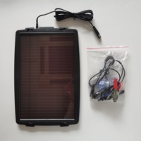 Module de panneau solaire amorphe Portable 4.5W cadre en plastique léger 18V charge pour Camping randonnée petite pince crocodile lumière