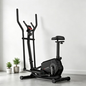 <span class=keywords><strong>Prix</strong></span> d'usine – Elliptique magnétique, vélo d'exercice à 8 niveaux de résistance avec écran LCD, équipement de fitness pour la maison - Product Image 1