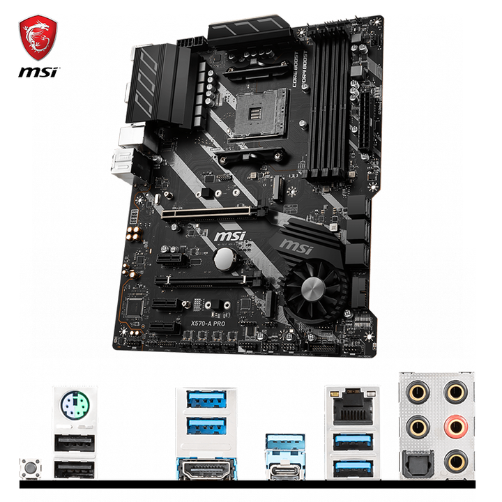 AMD Ryzen 5 5600X with X570 A PRO Motherboard for Gaming