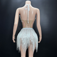 Novance Y3491-B blanc gland été robe sans bretelles deux pièces mode femmes vêtements robes de luxe femmes élégant