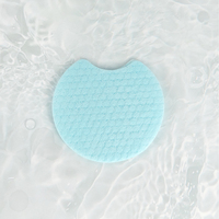Lingettes démaquillantes réutilisables Meanlove Shanghai en coton semi-gel, fibres écologiques, véganes, 1 couche, motif fleur rose