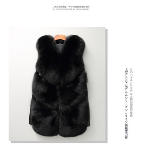 2026 Shenzhen Lily Cheng Factory Price High Quality Winter Fashion Pu <strong>Gilet</strong> for <strong>Ladies</strong> Hot Sell Faux Fox Fur Vest <strong>Plus</strong> <strong>Size</strong> factory price shenzhen lily cheng - Product Image 5