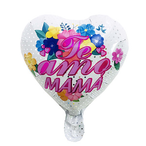 Globos Españoles en Forma de Corazón de 10 Pulgadas con la Frase 'Te Amo Mamá' para el Día de la Madre, Fiestas de Cumpleaños, Decoraciones para el Día de San Valentín - Product Image 6