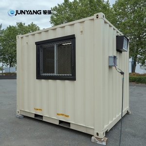 มีสินค้าในสต็อก ตู้คอนเทนเนอร์สำนักงานสำเร็จรูปขนาดเล็ก 10 ฟุต แบบเคลื่อนย้ายได้ ผลิตจากเหล็กคอร์เทน สำหรับขาย - Product Image 1