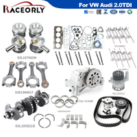 Raceorly 03l1050d 23l107065m इंजन पुनर्निर्माण किट क्रैंकशाफ्ट तेल पंप vw Morok jeta a4 a5 q5 cdba 2.0tdi