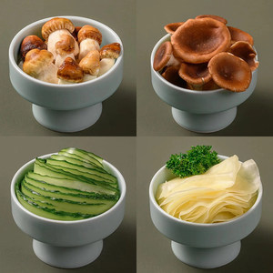 Cuencos creativos para platos fríos y aperitivos, cuencos con base, vajilla de melamina, cuencos para hot pot, cuencos para brotes de frijol y platos vegetarianos, y - Product Image 1
