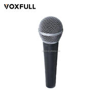 3-Pack S58 Professional XLR Dynamic Vocal Microphone Set avec étui de transport en plastique Kit de micro cardioïde pour Live Performance Studio