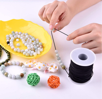 Cordes élastiques en caoutchouc élastique enduit Corde extensible pour bijoux Bracelets Fabrication de collier Utilisation polyvalente Sacs Vêtements Chaussures