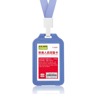 Porte-badge transparent double face Porte-badge rigide Porte-cartes de protection <span class=keywords><strong>Pochette</strong></span> en <span class=keywords><strong>plastique</strong></span> <span class=keywords><strong>pour</strong></span> bureau École Cartes d'identité Cartes de crédit - Product Image 1