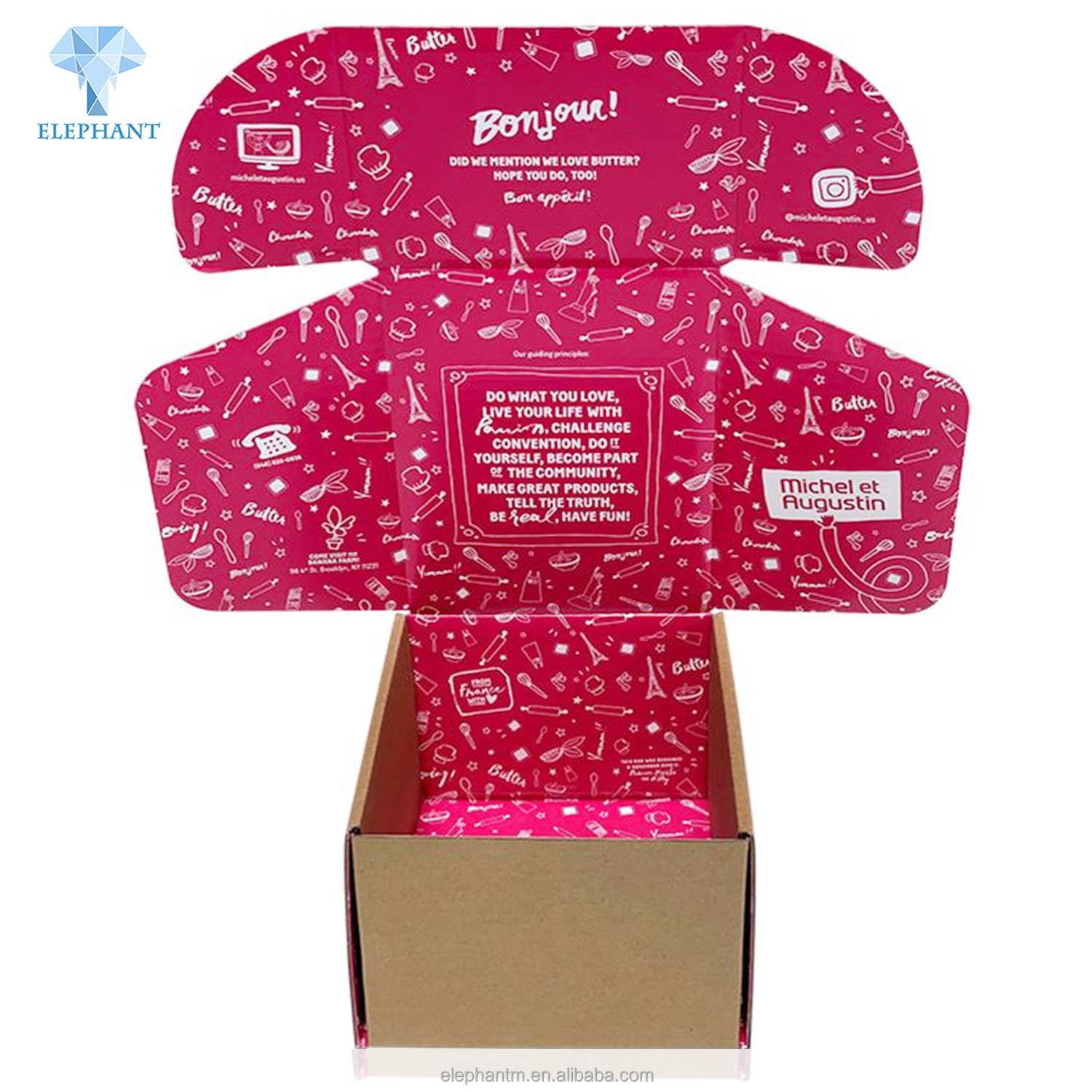 Colour Printing Paper Express Product Shipping Mailer Box Paper Box Packaging