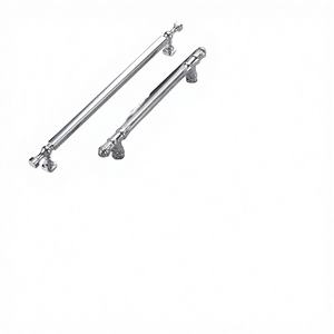 Poignées de <span class=keywords><strong>meuble</strong></span> modernes réglables en alliage de zinc chromé Oukali pour tiroirs de cuisine, chambre et salle de bain - Product Image 4