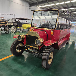 European Style Electric Vintage Car Classic Retro Sightseeing Bus with Lithium Battery for Resort - Product Image 4