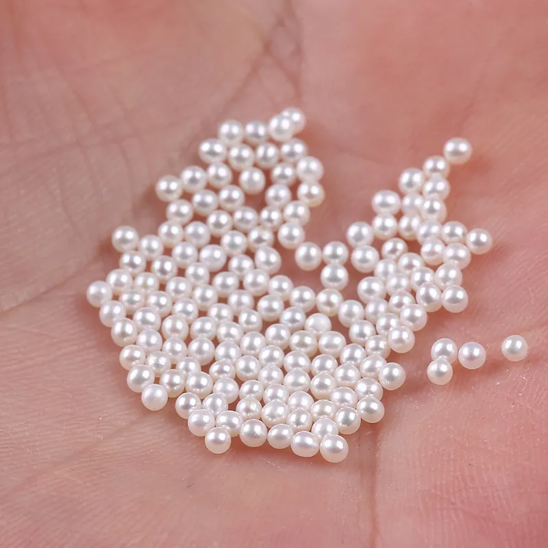 1.5-2mm Cultured Near Round Real Freshwater Loose Tiny Pearl Beads