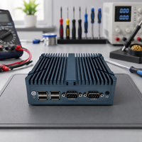 Computadora Industrial Intel N2840 de Cuatro Núcleos, DDR4, Sin Ventilador, Nueva, Bajo Consumo, Tamaño Compacto 127x126x45mm, SSD, 2GB de RAM, para Señalización Digital