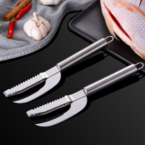 Stainless Steel Heavy Duty <b>Fish</b> Gutting <b>Knife</b> 11cm Blade Household <b>Fish</b> Scaler Kitchen <b>Fish</b> Cleaning Gutting Tool Multi-purpose - Product Image 3