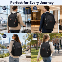 35L Großer Reiserucksack 16 Zoll 17 Zoll Laptop USB-Ladefunktion Diebstahlsicher Business-Rucksack OEM Anpassbar