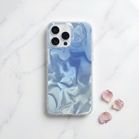 Nouvelle coque de téléphone IMD à motif ondulé pour iPhone 15 16 17 18 Pro Max, coque pour fille tendance, logo personnalisé, coque de téléphone portable