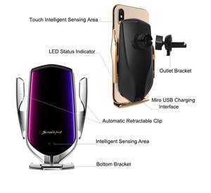 Support de téléphone de voiture à charge rapide sans fil <span class=keywords><strong>Chargeur</strong></span> sans fil de voiture 10W pour Huawei <span class=keywords><strong>P30</strong></span> <span class=keywords><strong>Pro</strong></span> - Product Image 5