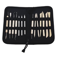 Ensemble d'outils de sculpture en céramique de 14 pièces pour les fournitures d'art Couteau de modélisation à double tête pour la tige en aluminium transfrontalière d'argile molle d'argile
