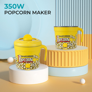 Macchina per Popcorn Elettrica Portatile Automatica Mini con Finestra Trasparente per Uso Domestico, Macchina per Popcorn Fai-da-Te per Bambini - Product Image 2