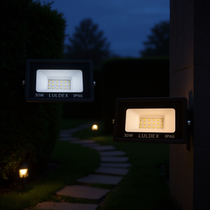 Projecteur LED extérieur 30W, blanc froid et blanc chaud, IP67, corps en aluminium, 110V/220V, montage en surface, éclairage paysager de jardin, LULDEX 5-Ye - Product Image 2