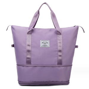 Bolsa de lona de viaje de gran capacidad, bolsa de gimnasio deportiva, bolsa de lona extensible resistente al agua con bolsillo seco y húmedo para hombres y mujeres - Product Image 5