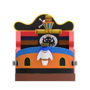 Toboggan gonflable en PVC sur le thème du bateau pirate avec décor de requin et de pieuvre, installation facile pour les parcs d'attractions et la <span class=keywords><strong>location</strong></span> pour fêtes d'enfants - Product Image 3