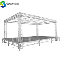 Truss de tubo de aluminio, Truss de iluminación de arco, Sistema de truss de soporte de tierra