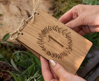 Nombres de Table de mariage en relief, panneau en bois pour décoration de Table