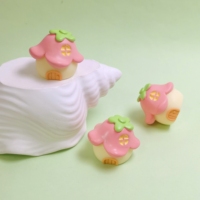 100 Buah Miniatur Rumah Jamur Mini Kerajinan Resin Ornamen Taman Peri Patung Miniatur Dekorasi Rumah Boneka Pot Bunga Dekorasi Rumah