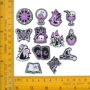 Hebillas de PVC suave unisex <span class=keywords><strong>Lilu</strong></span> al por mayor, dijes para calzado, accesorios para zuecos de Halloween, decoraciones de calzado de bruja - Product Image 2
