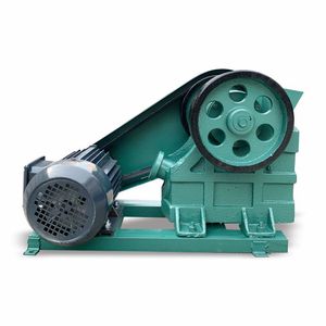 Concasseur à mâchoires, design compact, capacité 10t/h, utilisation en laboratoire, couleur verte, moteur AC - Product Image 2