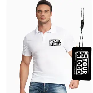 Breathable Wicking Sweat Quick Dry 100% Polyester Custom Polo Shirt Plain men's t shirt Golf Polo Shirt for men's Uniform