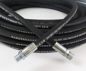 Fabrication en usine de tuyaux de nettoyeur haute pression 1/4 3/8 <span class=keywords><strong>50</strong></span>-100 <span class=keywords><strong>pieds</strong></span> 4000-6000 psi en <span class=keywords><strong>caoutchouc</strong></span>, <span class=keywords><strong>d</strong></span>écoupe personnalisée disponible - Product Image 3